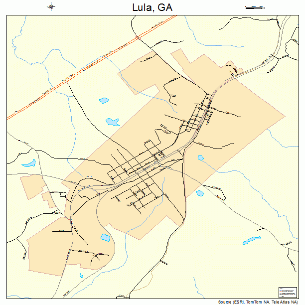 Lula, GA street map