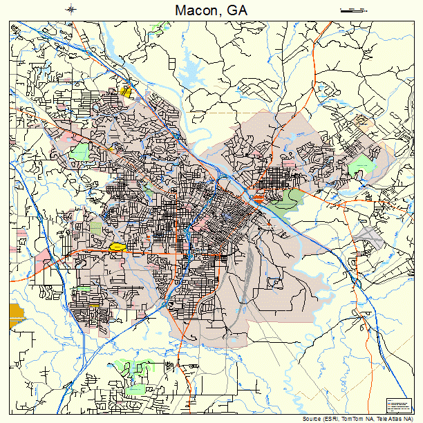 Macon, GA street map