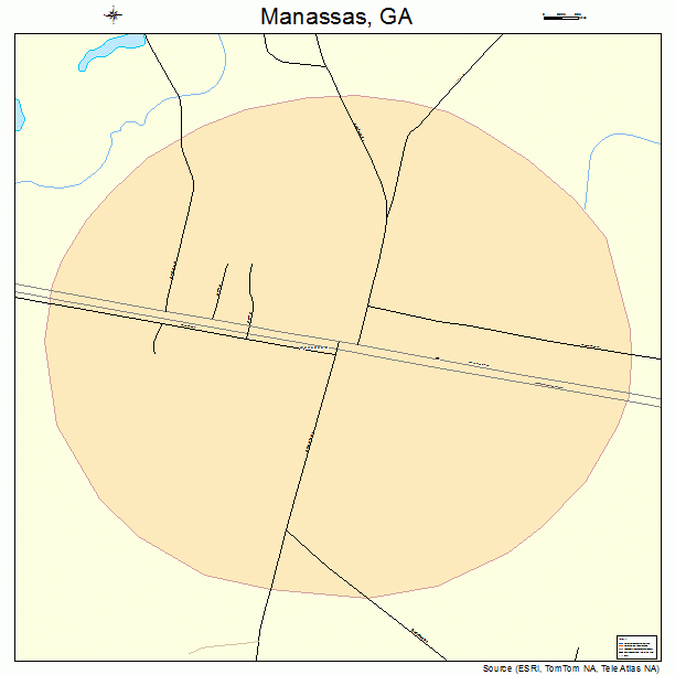 Manassas, GA street map