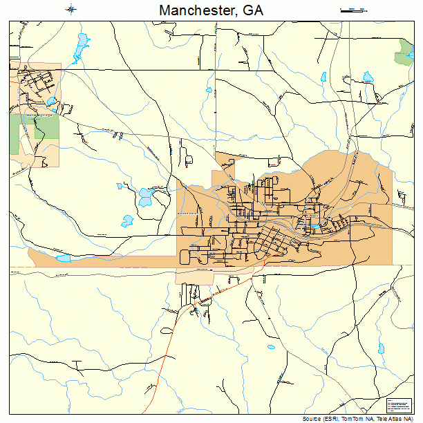 Manchester, GA street map