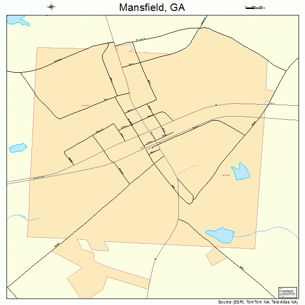 Mansfield, GA street map