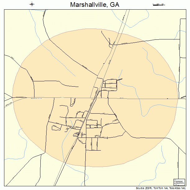 Marshallville, GA street map
