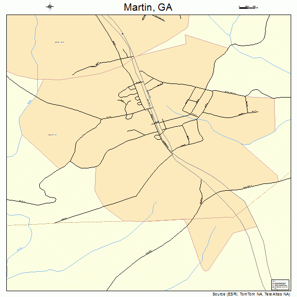 Martin, GA street map