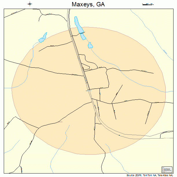 Maxeys, GA street map