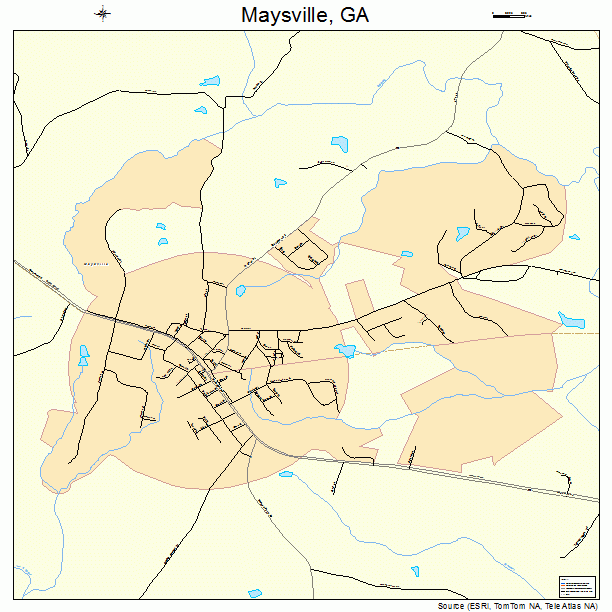 Maysville, GA street map