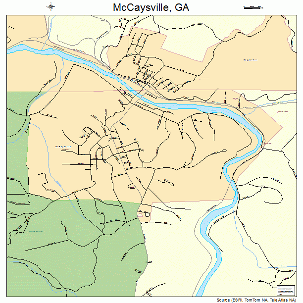 McCaysville, GA street map