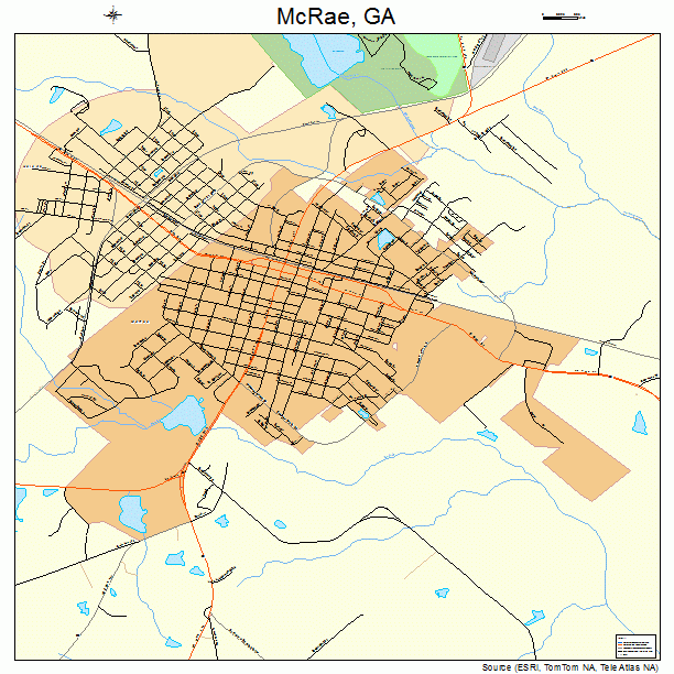 McRae, GA street map