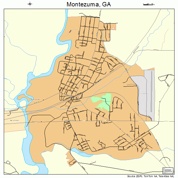 Montezuma, GA street map