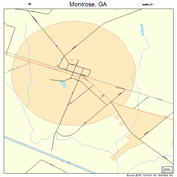 Montrose, GA street map