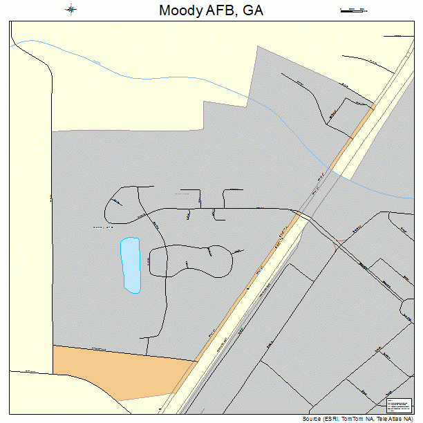 Moody AFB, GA street map