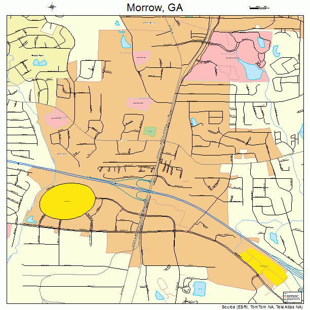 Morrow Georgia Street Map 1353004