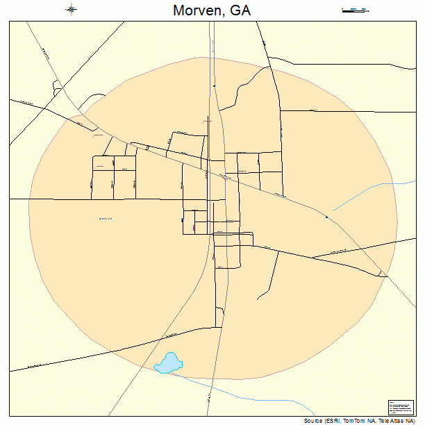 Morven, GA street map