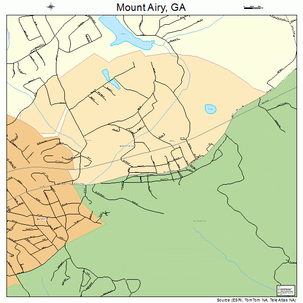 Mount Airy, GA street map