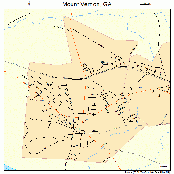 Mount Vernon, GA street map