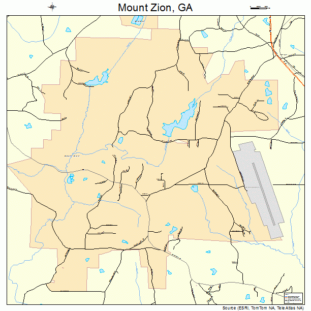Mount Zion, GA street map