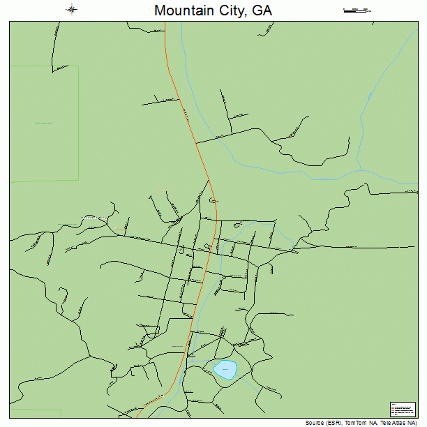 Mountain City, GA street map