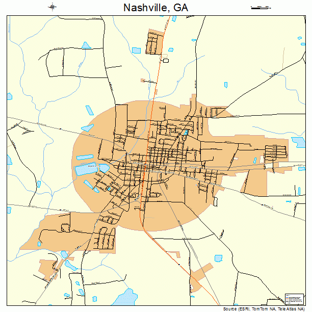Nashville, GA street map