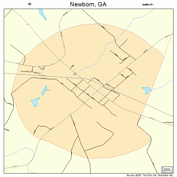 Newborn, GA street map