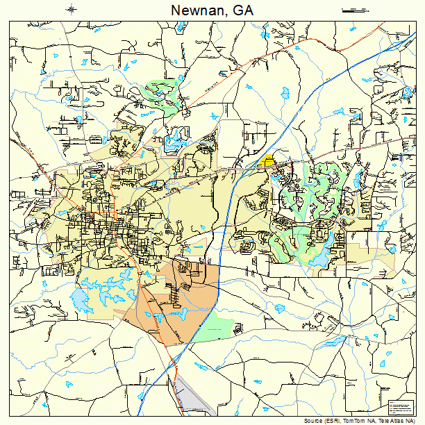 Newnan, GA street map