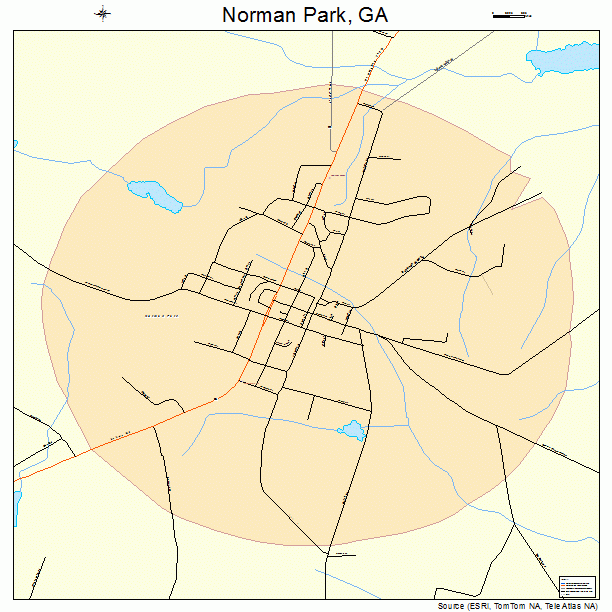 Norman Park, GA street map