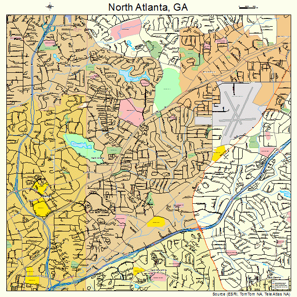 Map Of North Atlanta Ga 