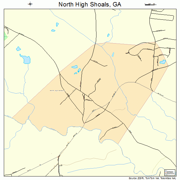 North High Shoals, GA street map