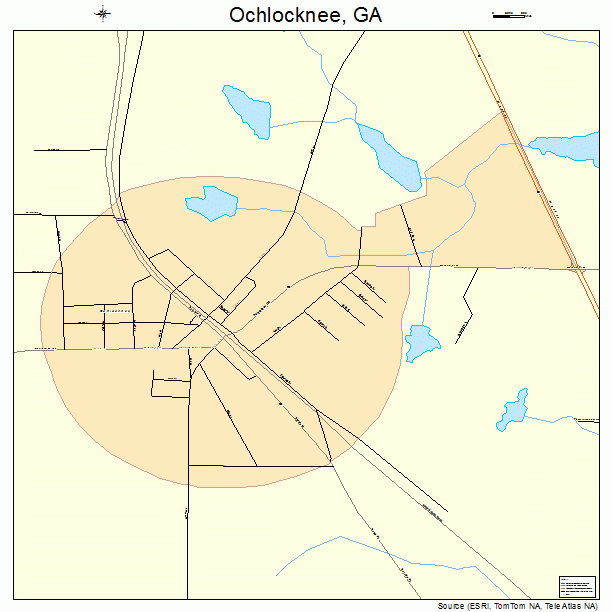 Ochlocknee, GA street map