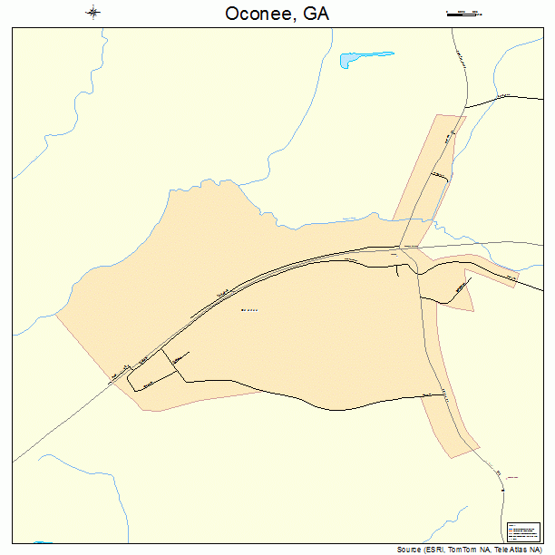 Oconee, GA street map