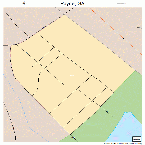 Payne, GA street map