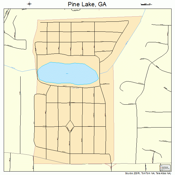 Pine Lake, GA street map