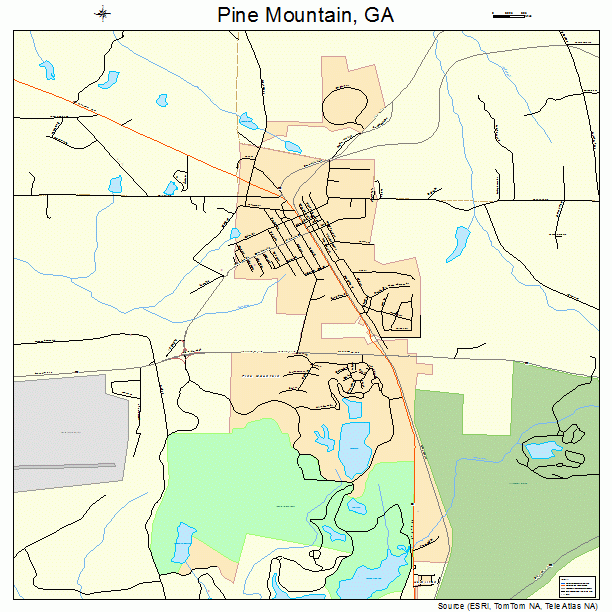 Pine Mountain, GA street map