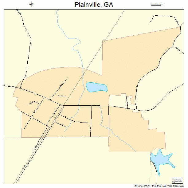Plainville, GA street map