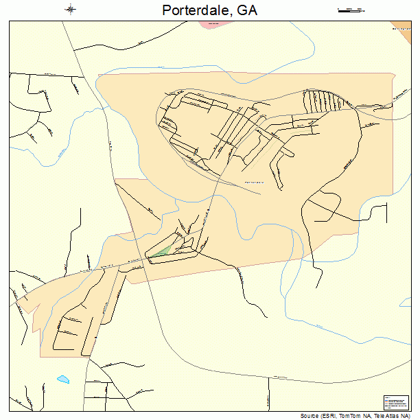 Porterdale, GA street map