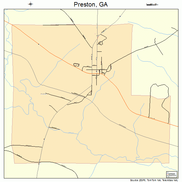 Preston, GA street map