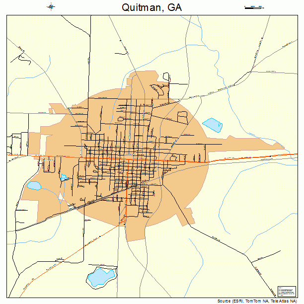 Quitman, GA street map