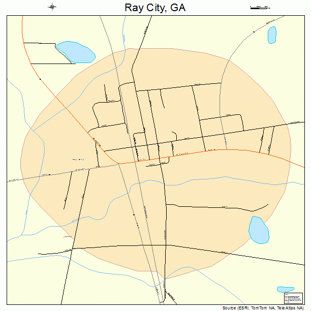 Ray City, GA street map