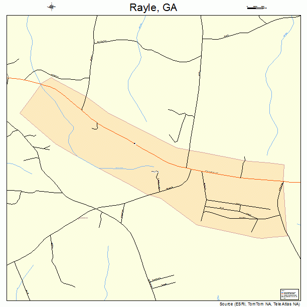 Rayle, GA street map