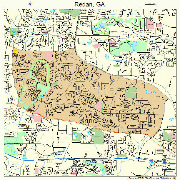 Redan, GA street map