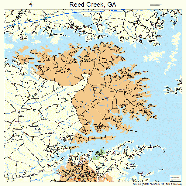Reed Creek, GA street map