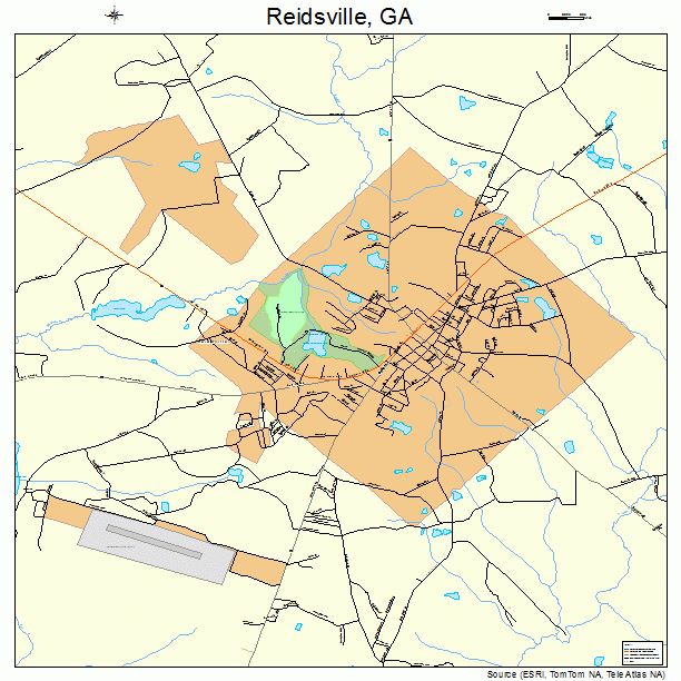 Reidsville, GA street map
