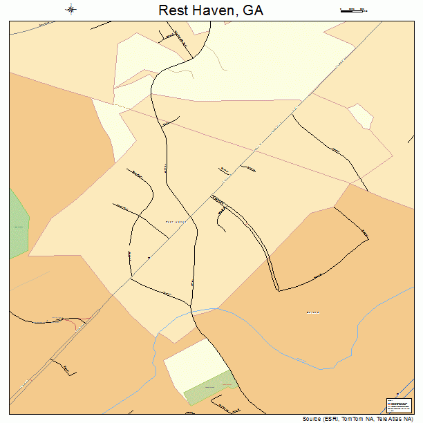 Rest Haven, GA street map