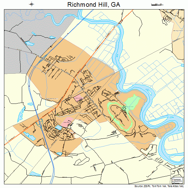 Richmond Hill, GA street map