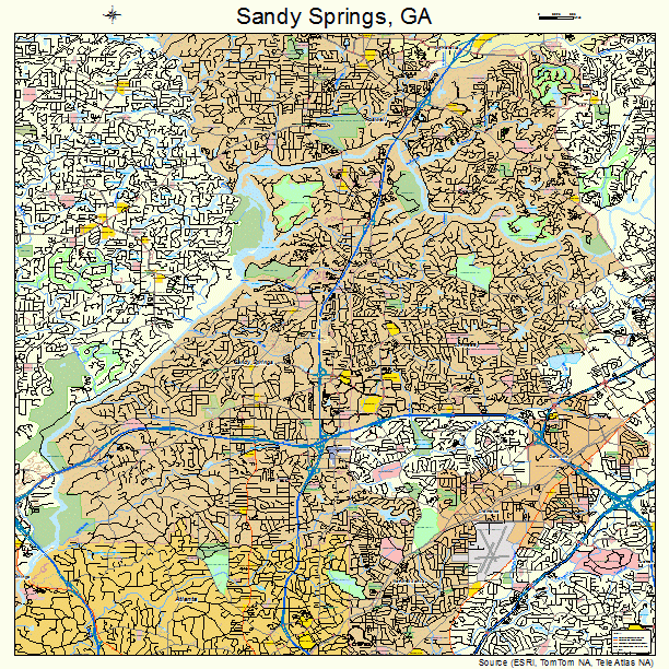 Sandy Springs, GA street map