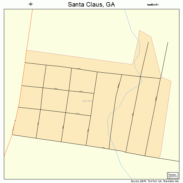 Santa Claus, GA street map