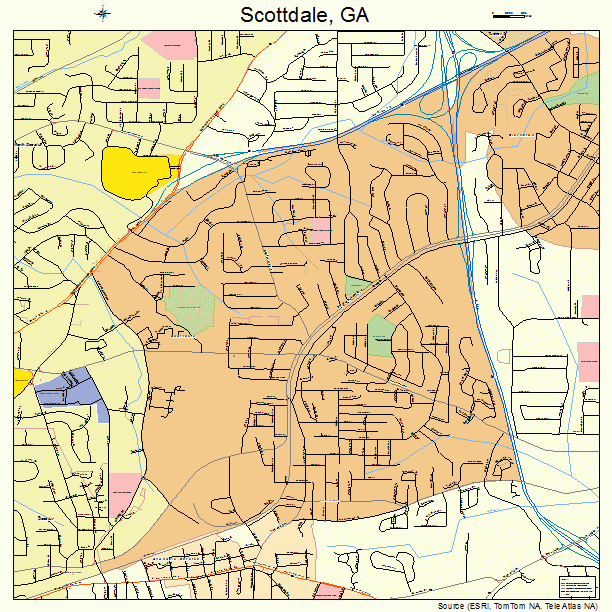 Scottdale, GA street map