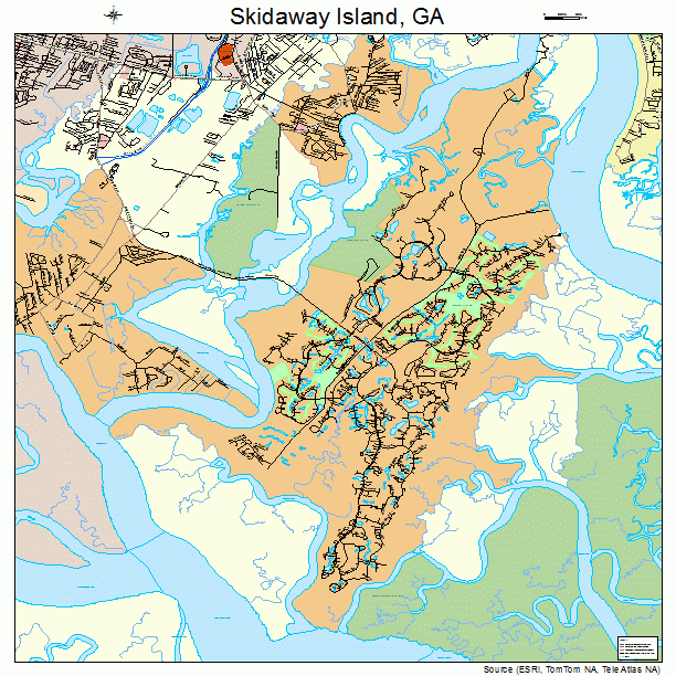 Skidaway Island, GA street map