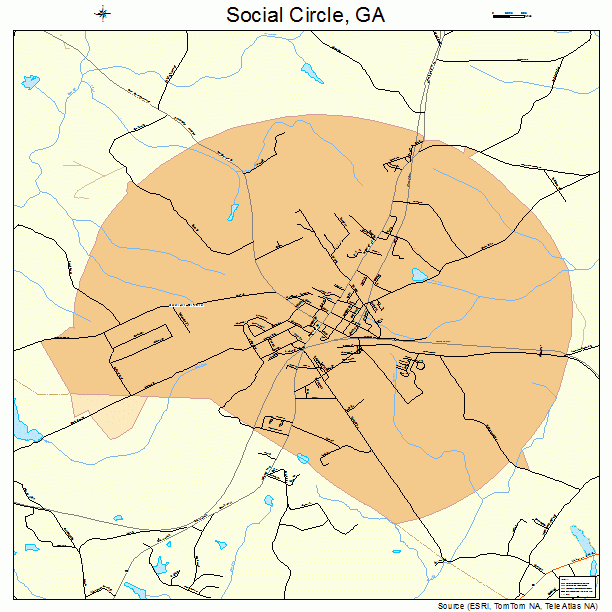 Social Circle, GA street map