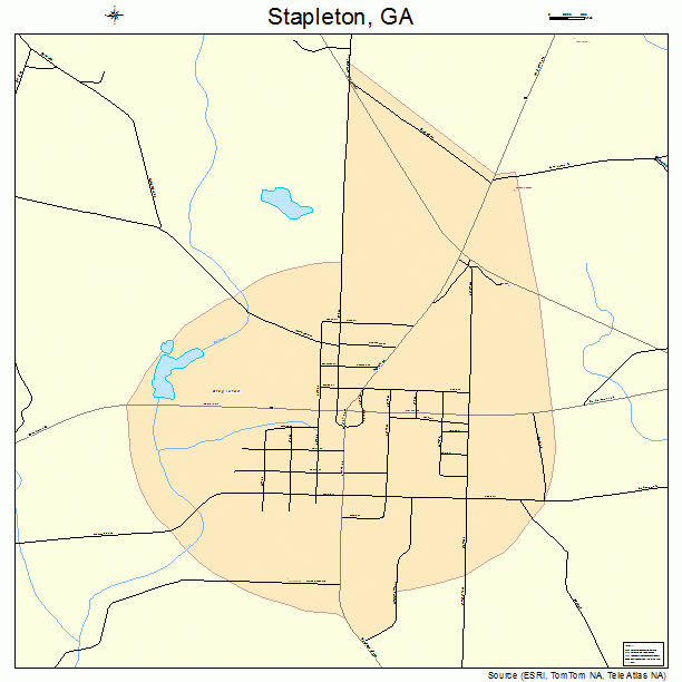 Stapleton, GA street map
