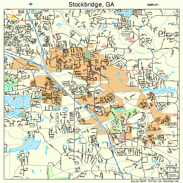 Stockbridge, GA street map