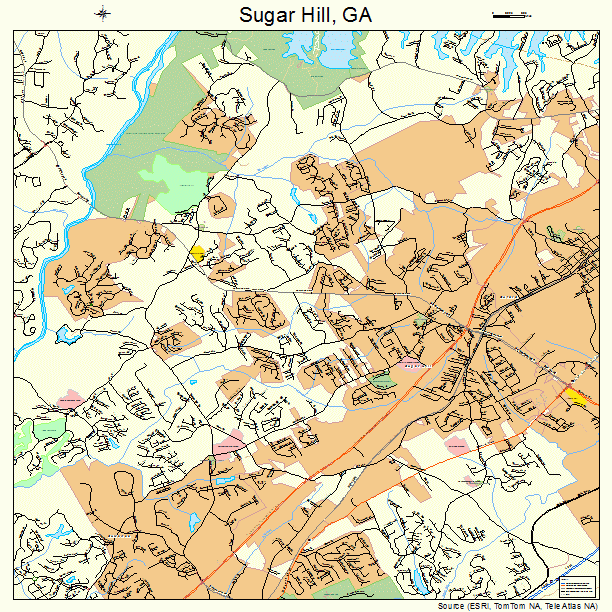 Sugar Hill, GA street map